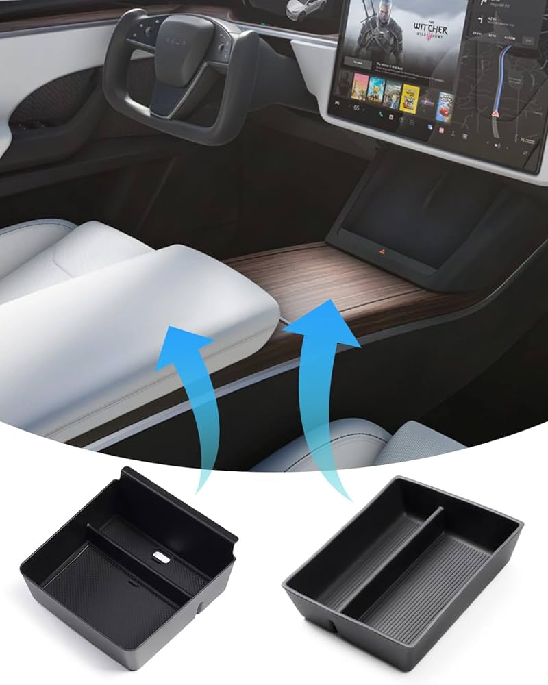 2 Console/Armrest Flocked Storage S/X 2022+