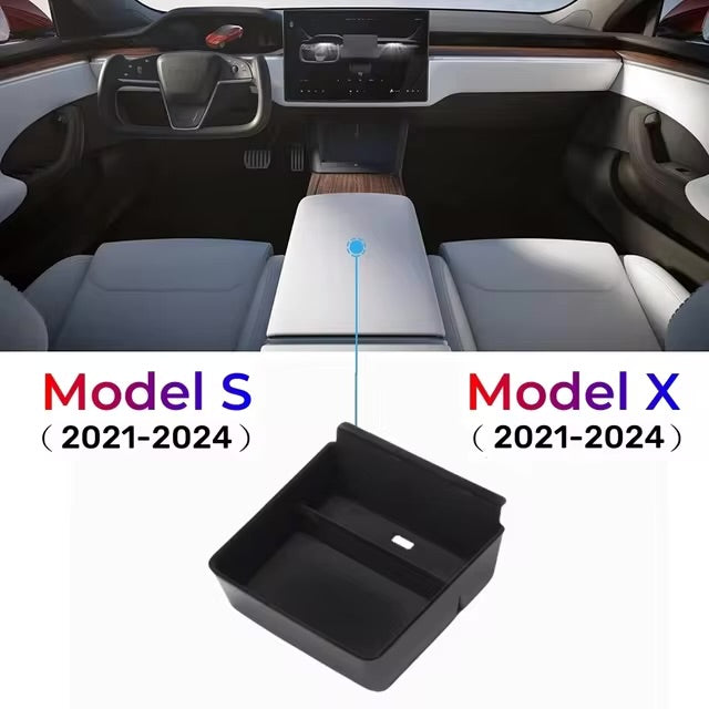 2 Console/Armrest Flocked Storage S/X 2022+