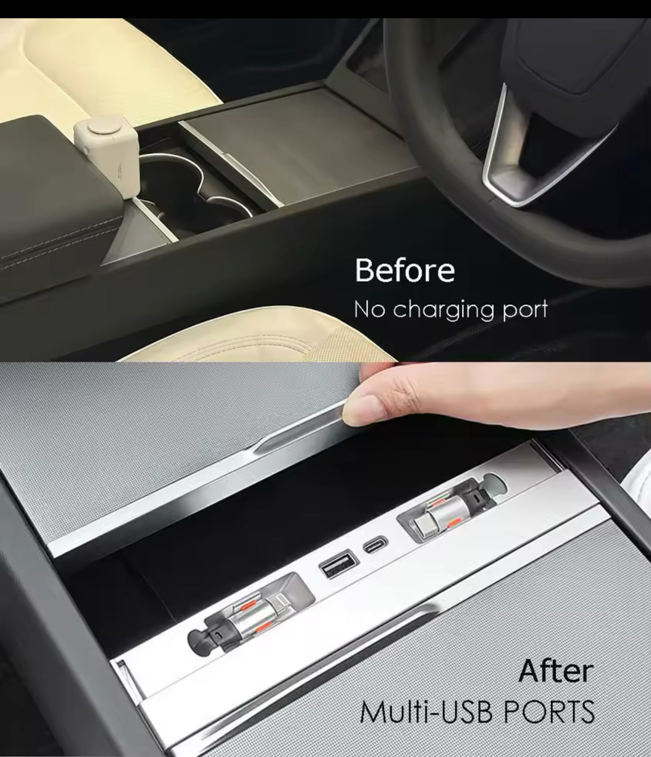 USB Hub Docking Station for Tesla 2024 - 2025 Model 3/Y