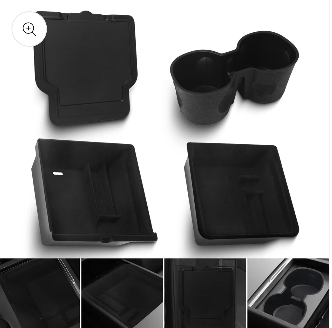 4 Pc Center Console Storage