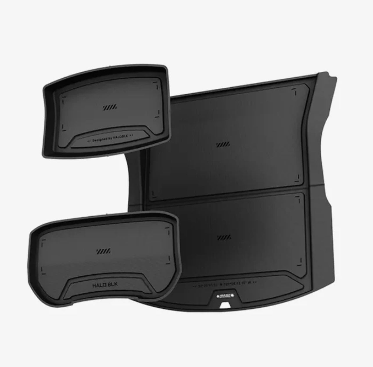 Haloblk Front and Lower Trunk Mat for Tesla Model 3 Highland