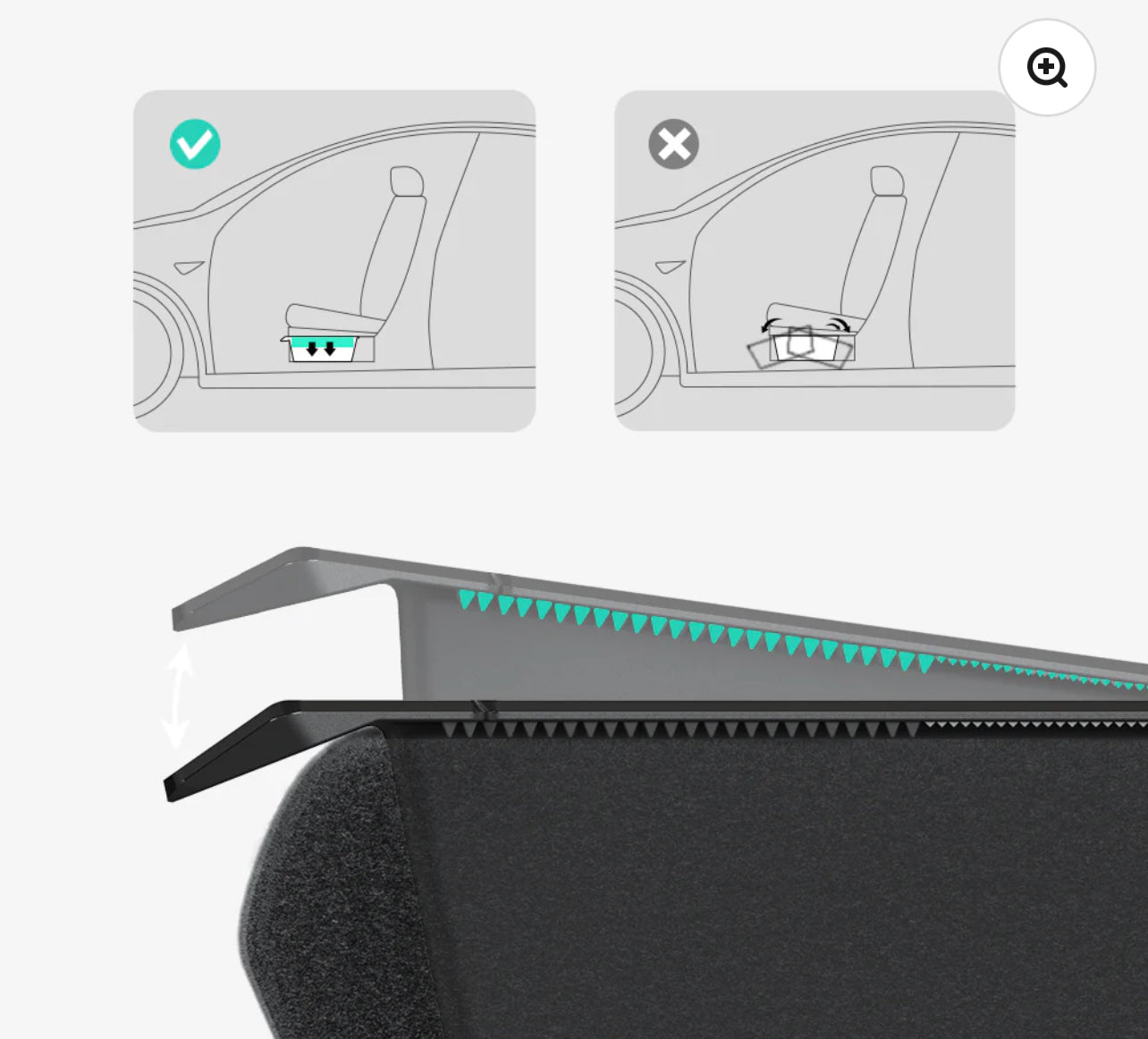 Haloblk Seat Storage Organizer for Tesla Model Y