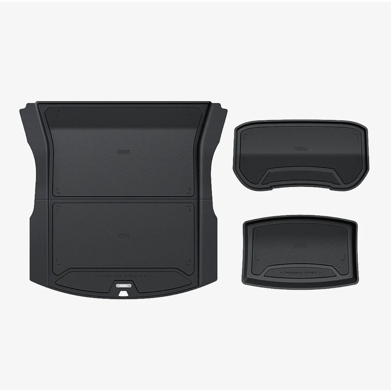 Haloblk Front and Lower Trunk Mat for Tesla Model 3 Highland