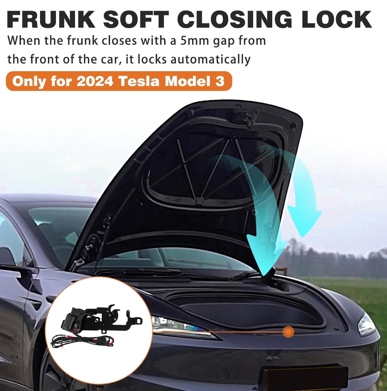 Auto Close Electric Frunk for Tesla Model 3 Highland (2024-2025)