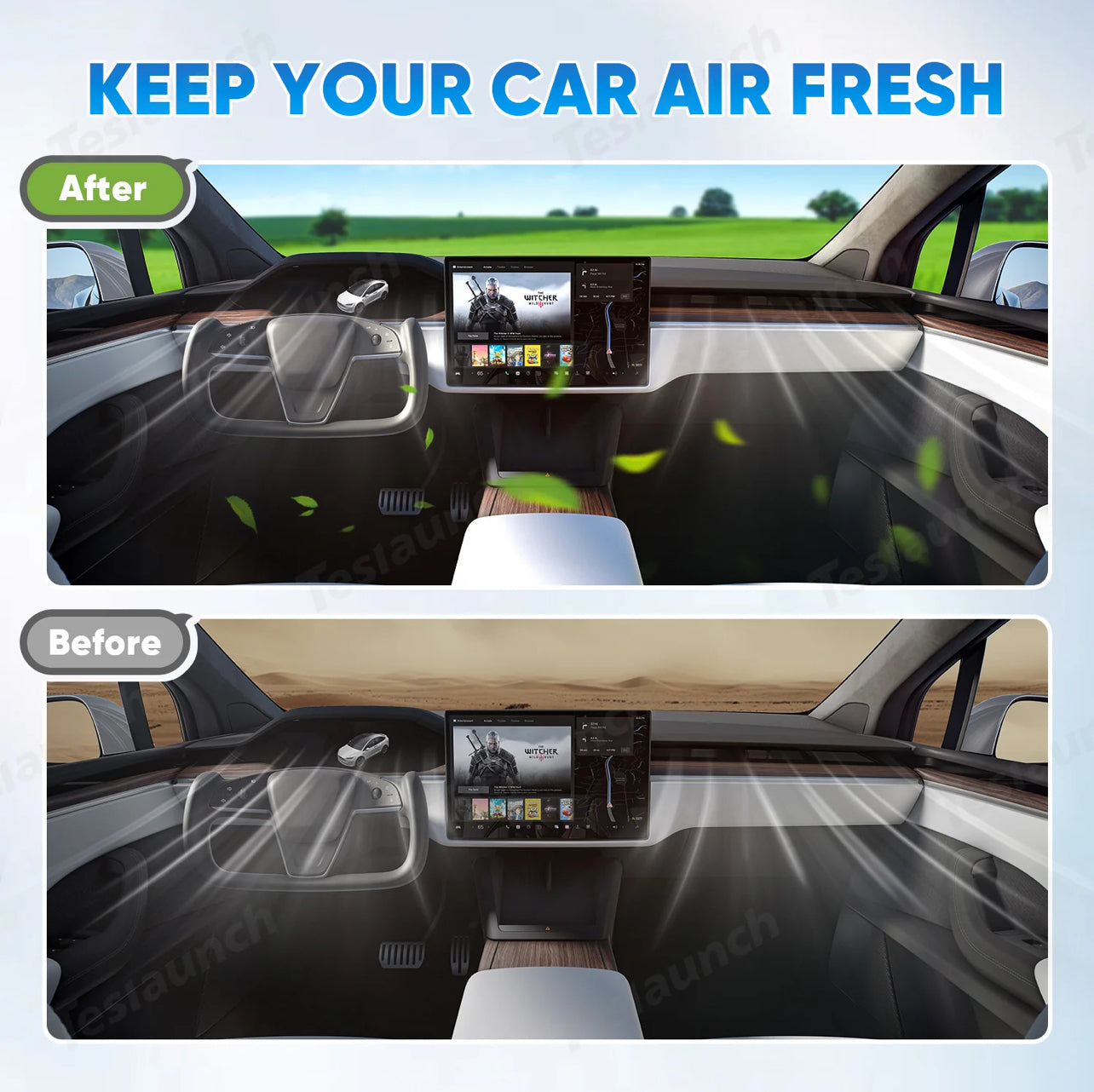 Cabin Air Filter & HEPA Filter With Activated Carbon For Tesla Model S
/X