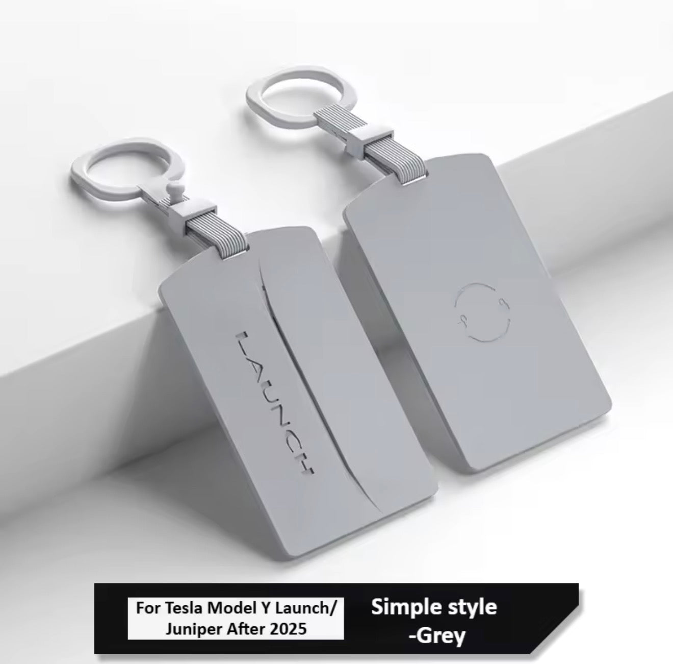 Tesla card wallet gray