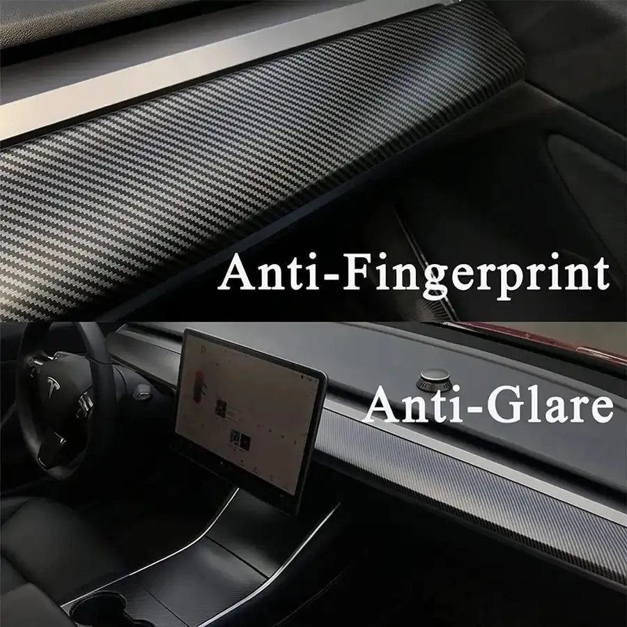 Model 3 & Y Dashboard Cap Cover - Carbon Fiber (Matte)