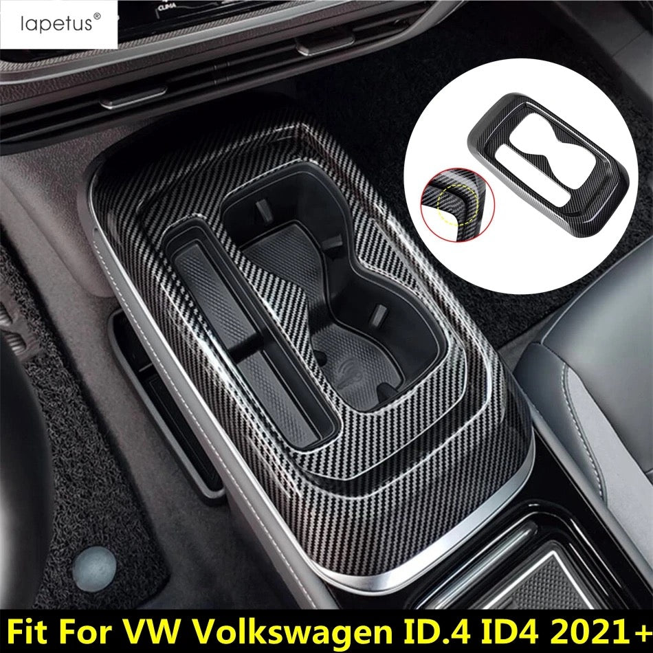 حماية حامل الأكواب من ألياف الكربون CFR لسيارة فولكس فاجن VW ID.4 X/crozz