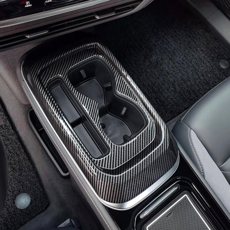 حماية حامل الأكواب من ألياف الكربون CFR لسيارة فولكس فاجن VW ID.4 X/crozz