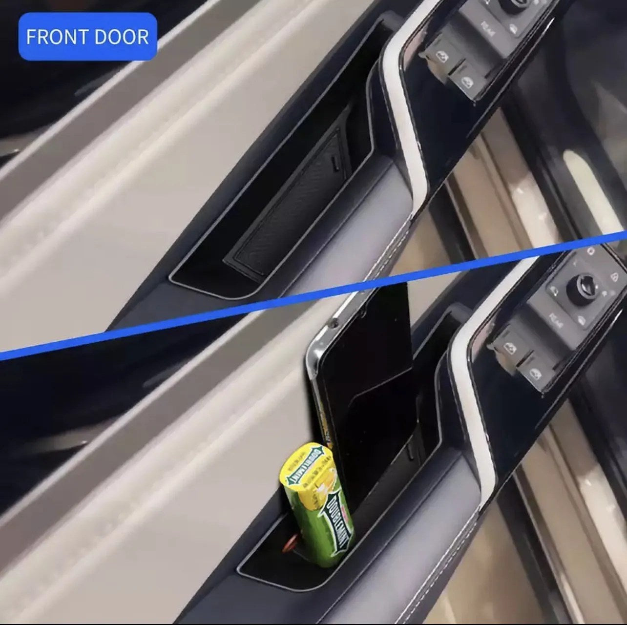 Volkswagen Id.6 Xid.6 Crozz Door Pull Storage Box Car Door Handle Storage Accessories