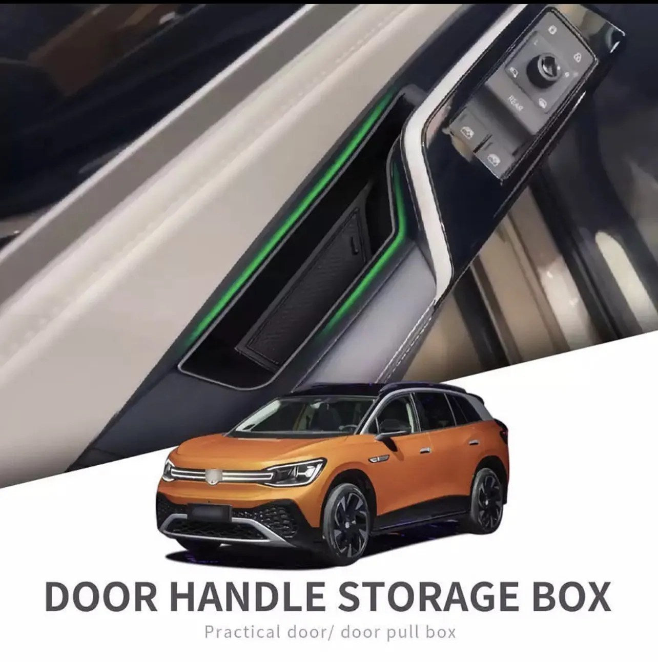 Volkswagen Id.6 Xid.6 Crozz Door Pull Storage Box Car Door Handle Storage Accessories