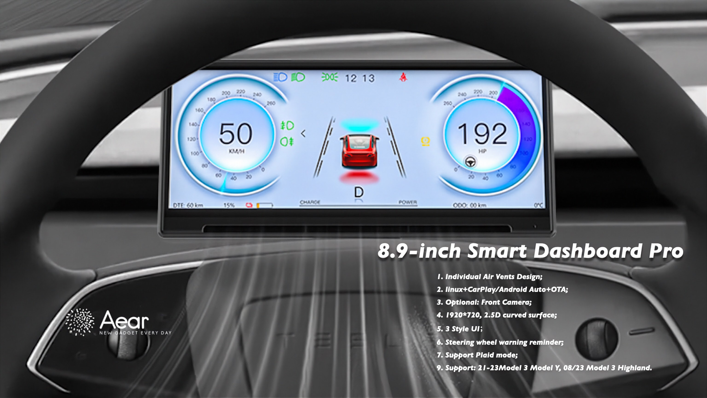 8.9 inch Smart Dashboard