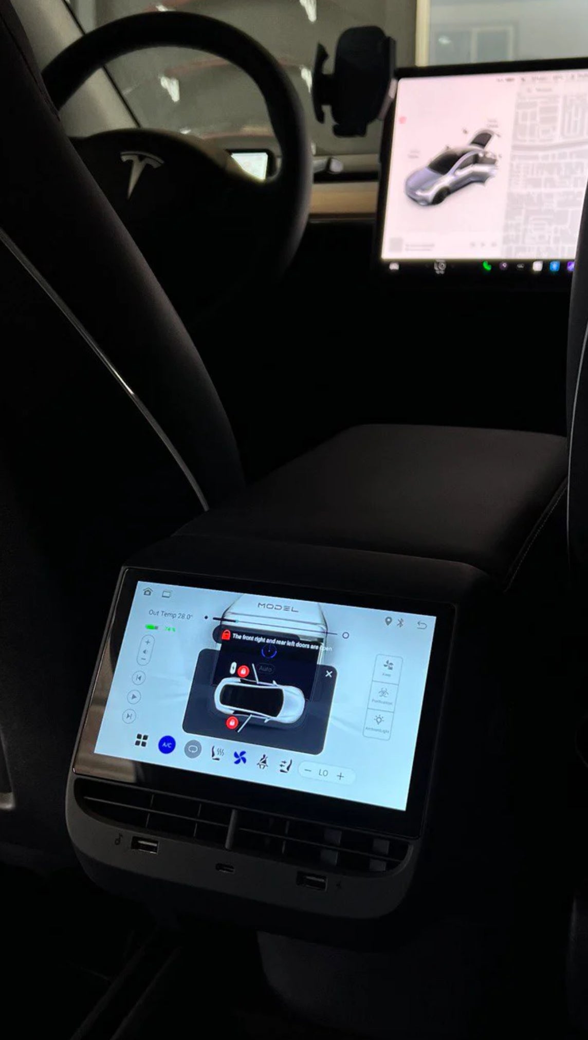 Model 3 & Y Rear Entertainment & Control Touch Screen