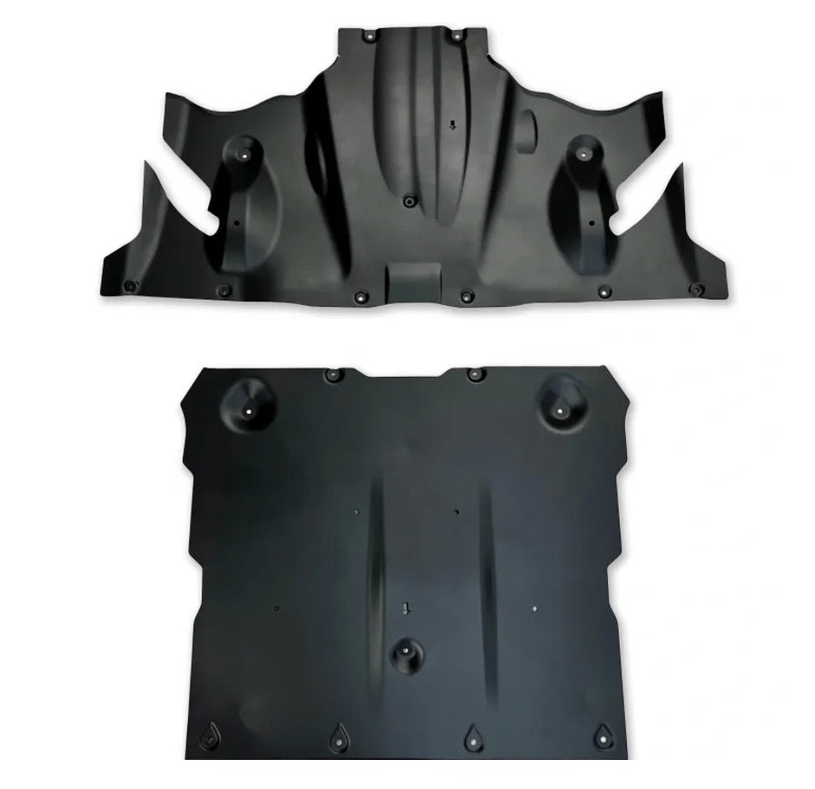 Metallic Engine Under Cover/Skid Plate Compatible With Tesla Model 3&Y 2020 + (One Set)