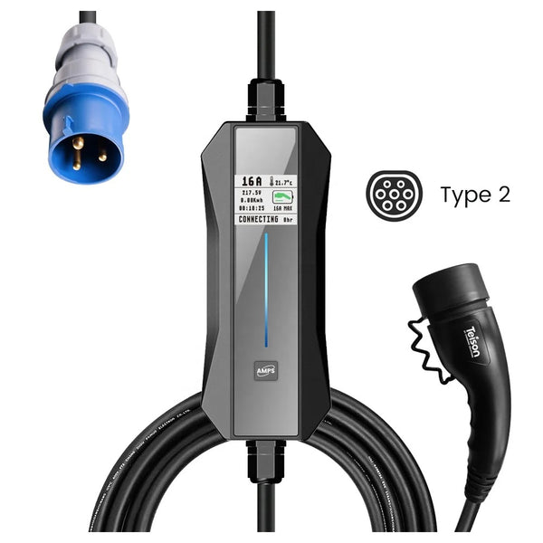 Taison Portable Electric Car Charger 7.4KW type 2 ( 2 year warranty)