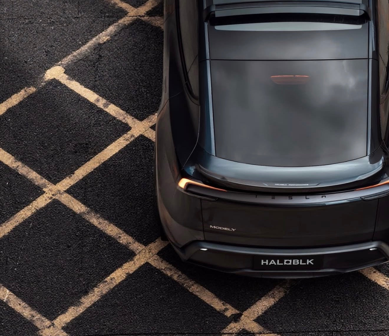 Haloblk Carbon Fiber Rear Spoiler for Tesla Model Y juniper