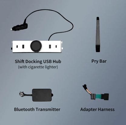 Smart Rotating Gear Shift Dock USB Hub For Tesla Model Y Juniper 2025+