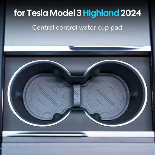 Tesla Center Console Cup Holder, Insert Accessories, Model S, X, 2022, 2023, 3 Highland, 24