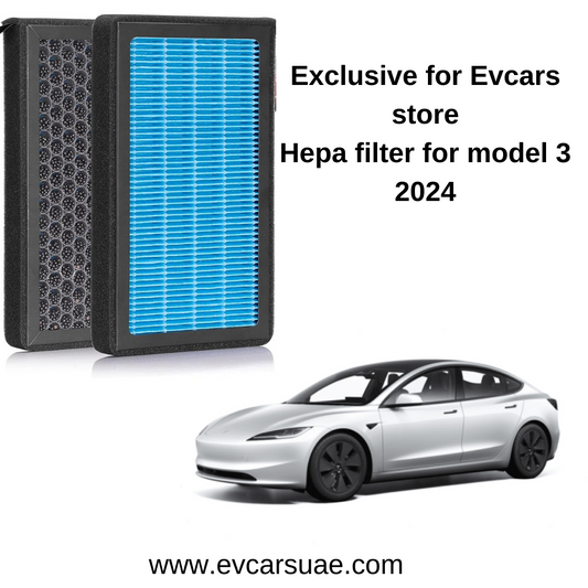 (Exclusive ) 2pcs Air-Filter For Tesla Model 3/2024HEPA Activated Carbon Air Conditioner