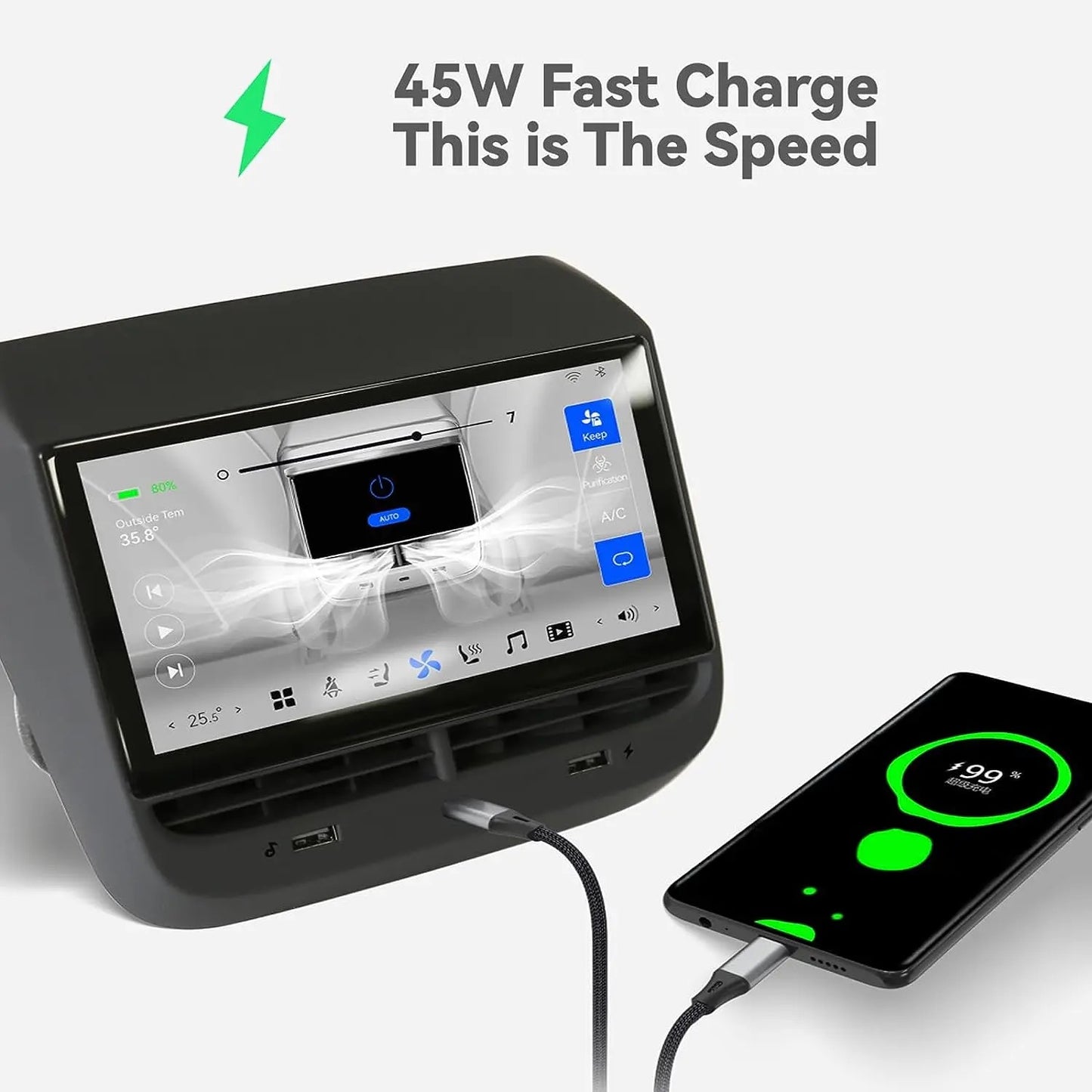 Model 3 & Y Rear Entertainment & Control Touch Screen