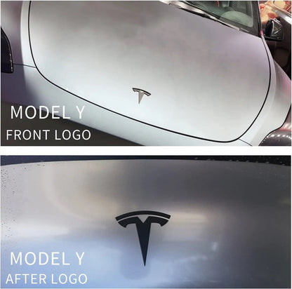 TESLA Logo Black Covers (Set of 3)