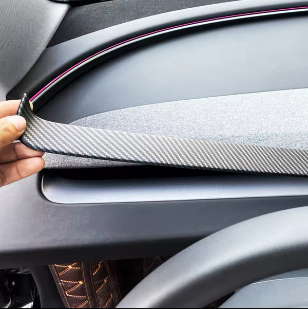 Dashboard cover carbon fiber model 3 2024-2025