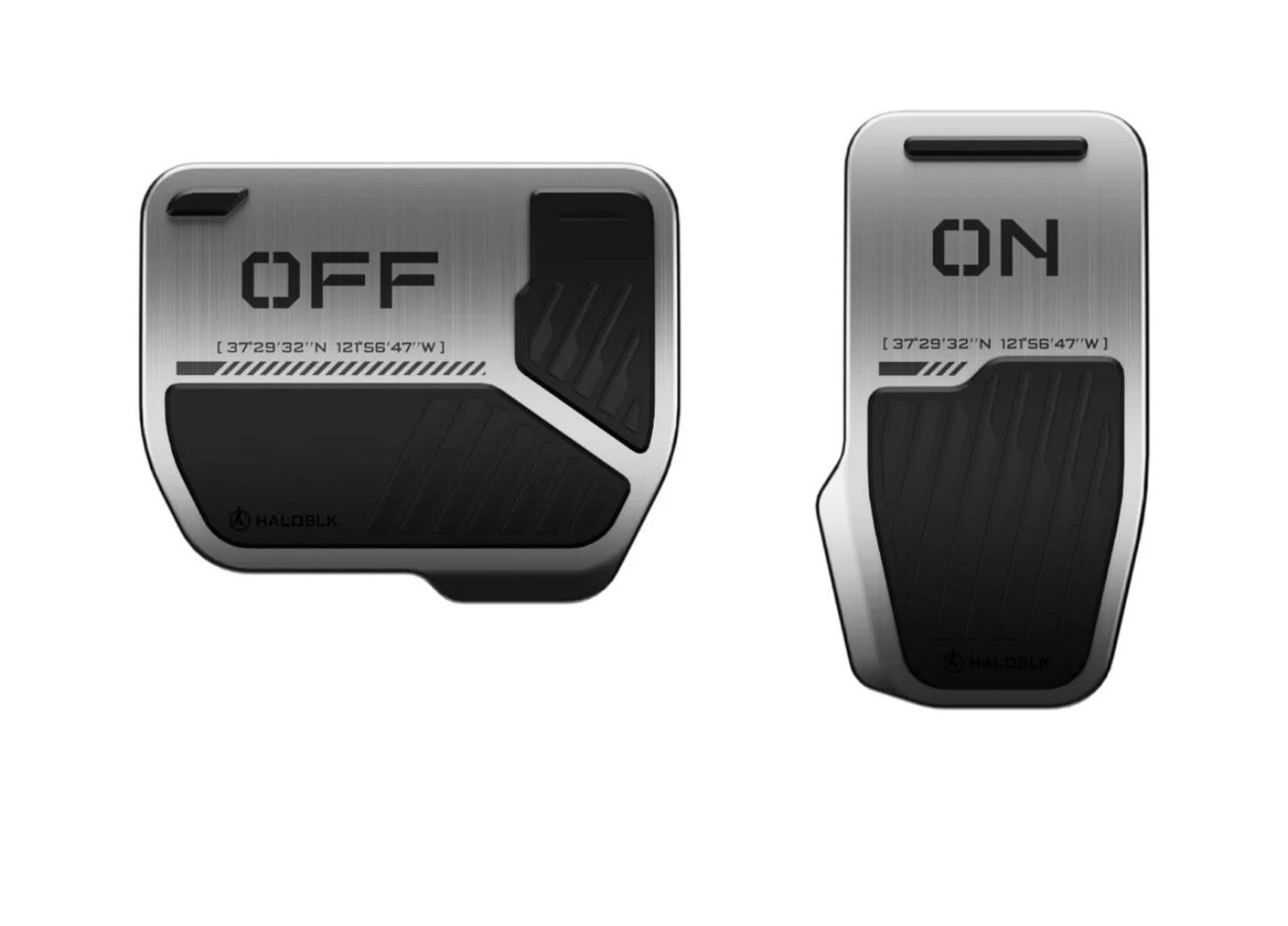 Haloblk Alloy Car Pedal Covers for Tesla model Y 2025/2026