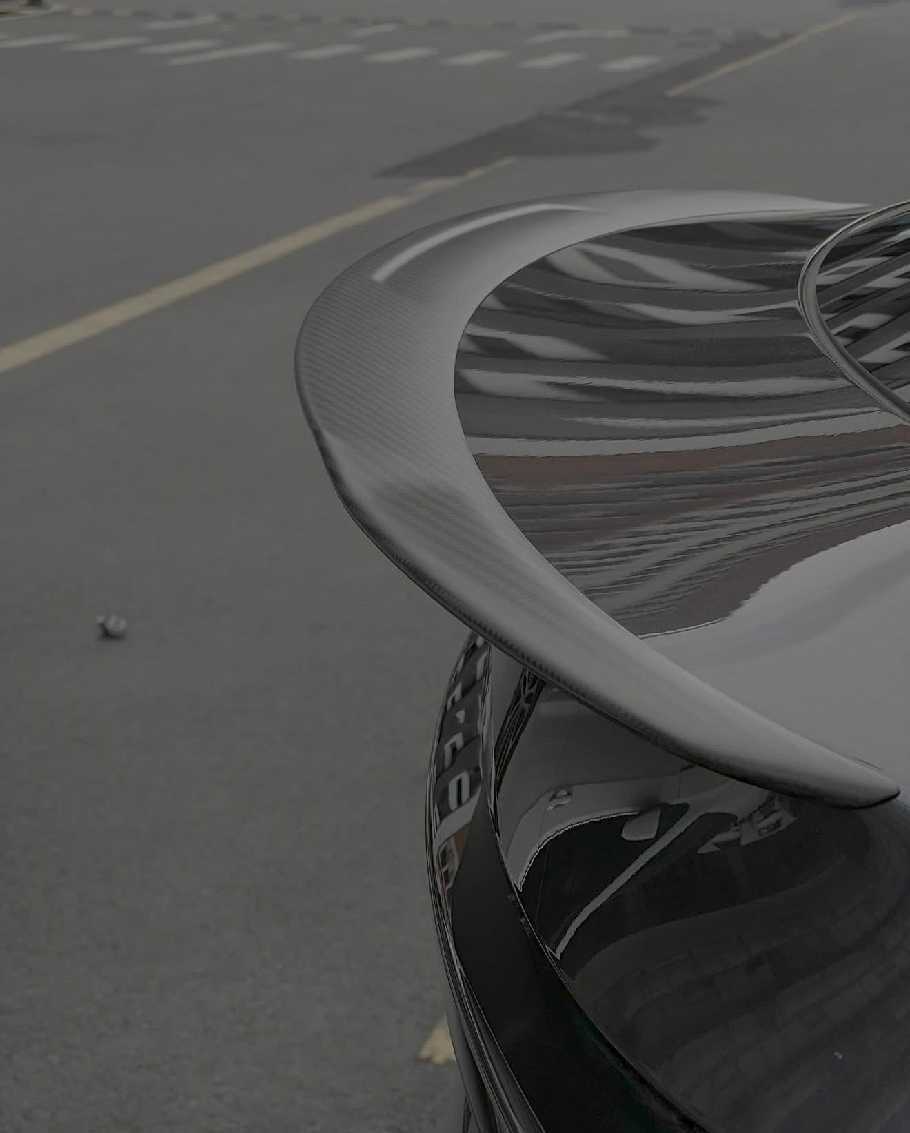 Haloblk Carbon Fiber Rear Spoiler for Tesla Model Y juniper