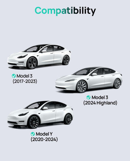 Haloblock anti-slip foot pedals designed for all Tesla Model 3 vehicles (including Model 3 Highland 2024) Model Y and Model S (2022-2023) Model X (2022-2023)