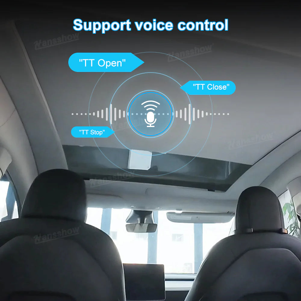 Electric Voice-Control Sunshade for Tesla Model Y  (1 year ) warranty