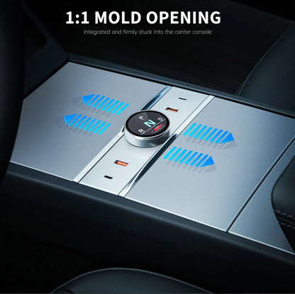 Smart Rotating Gear Shift Dock USB Hub For Tesla Model Y Juniper 2025+