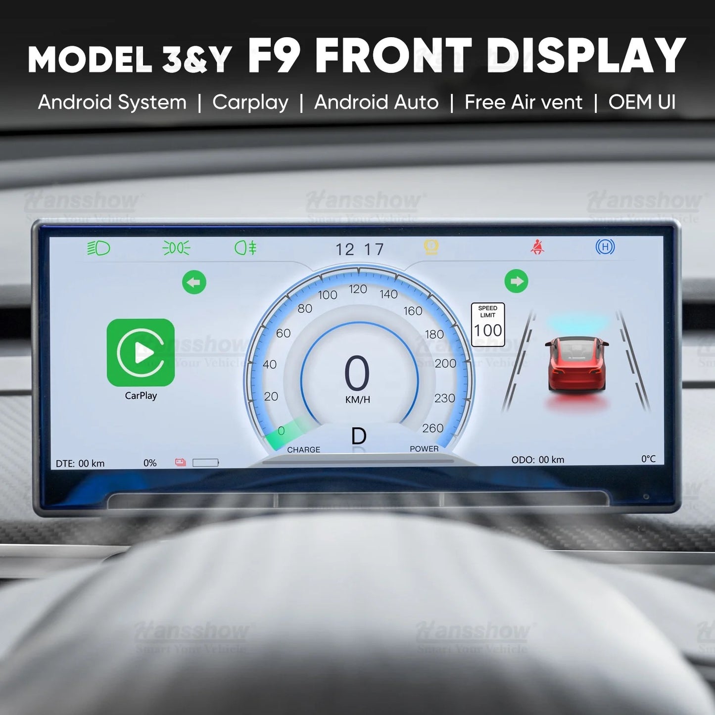 Tesla Model 3 Model Y 8.9 inch Smart Dashboard Pro