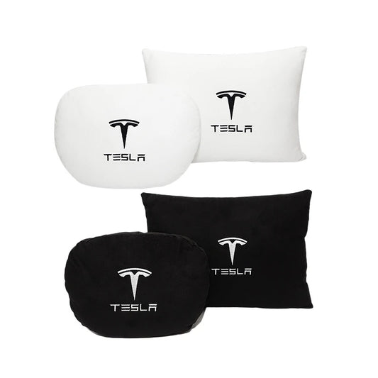 LEATHER HEADREST PILLOW FOR TESLA