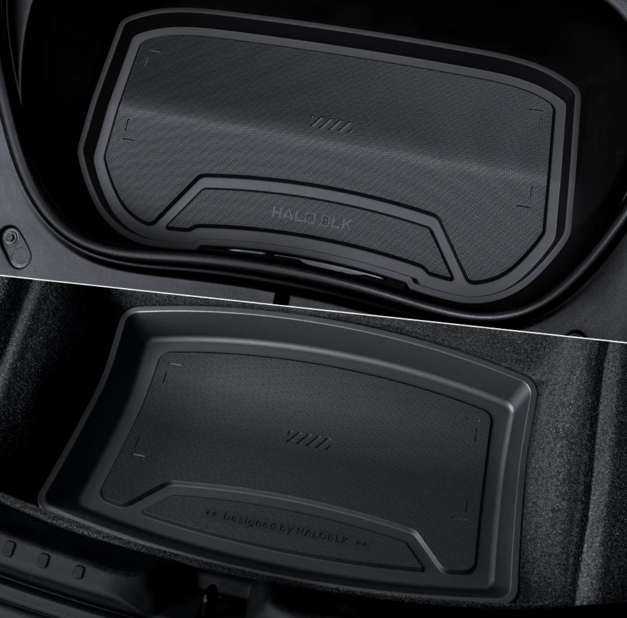 Haloblk Front and Lower Trunk Mat for Tesla Model 3 Highland
