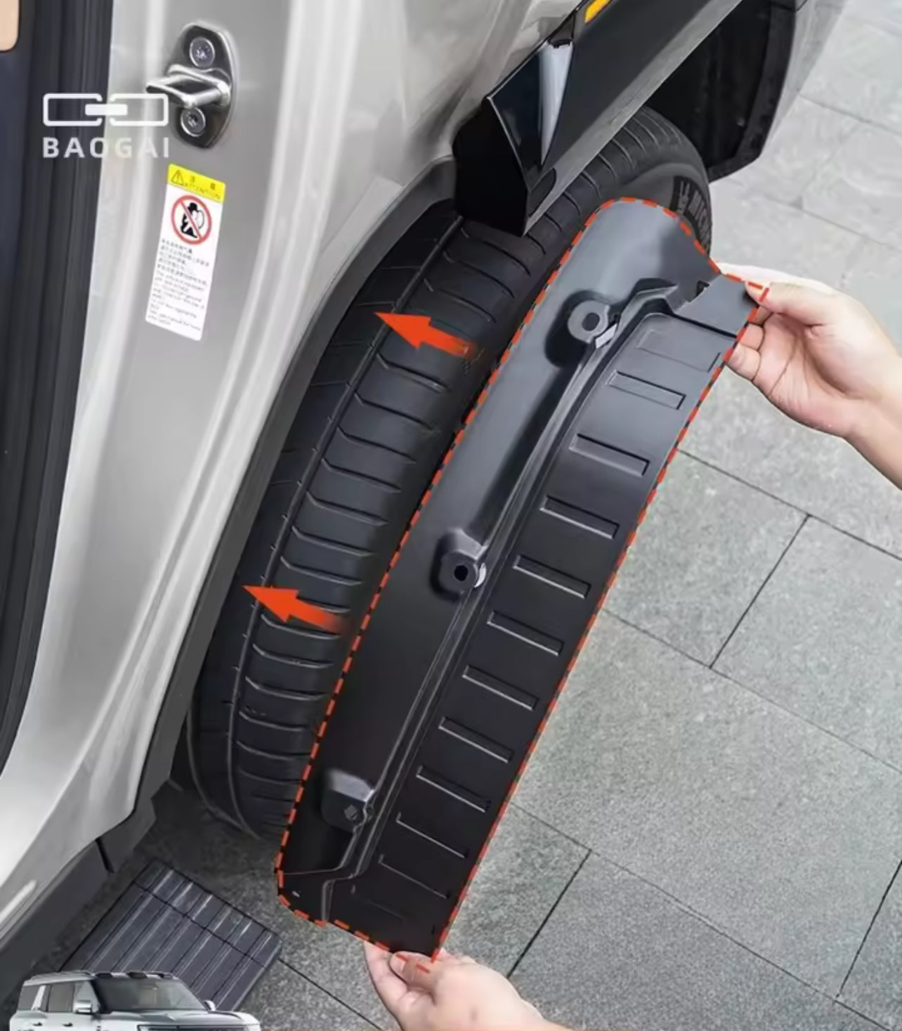 Leopard 8 rear wheel
lining mudguard