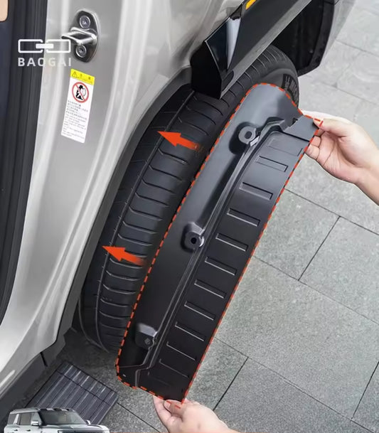 Leopard 8 rear wheel
lining mudguard