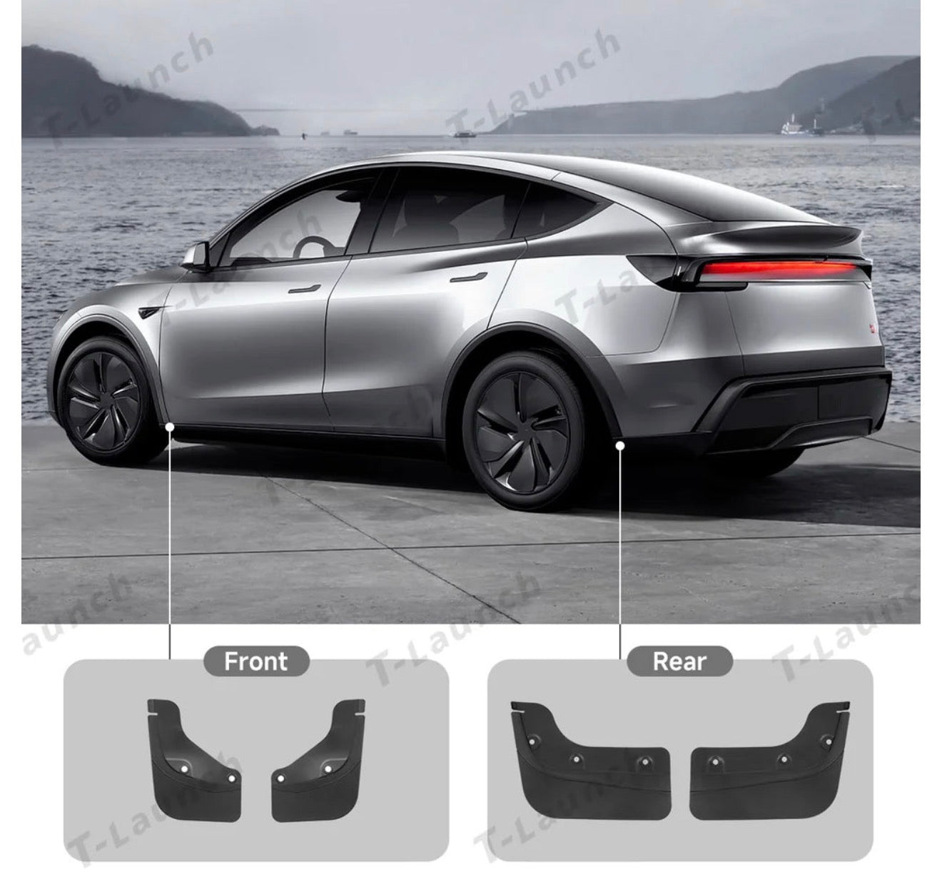 Haloblk Model Y 2025 2026 Mud Flaps Evcars CF7BFF63 B839 4577 8114 