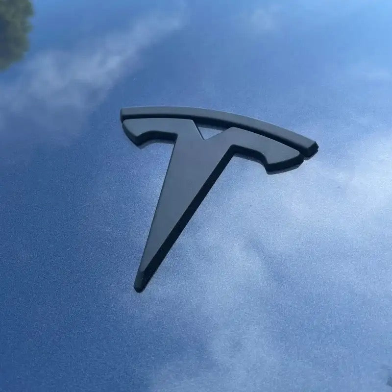 TESLA Logo Black Covers (Set of 3)