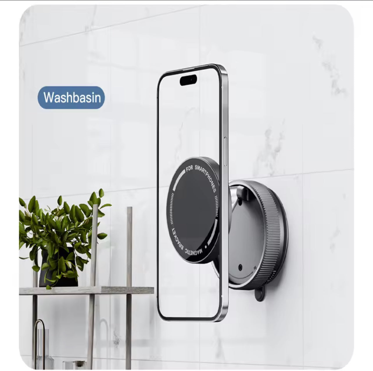 Magnetic Vacuum Car Phone Holder