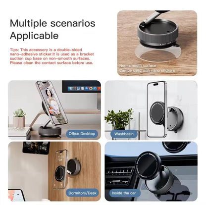 Magnetic Vacuum Car Phone Holder