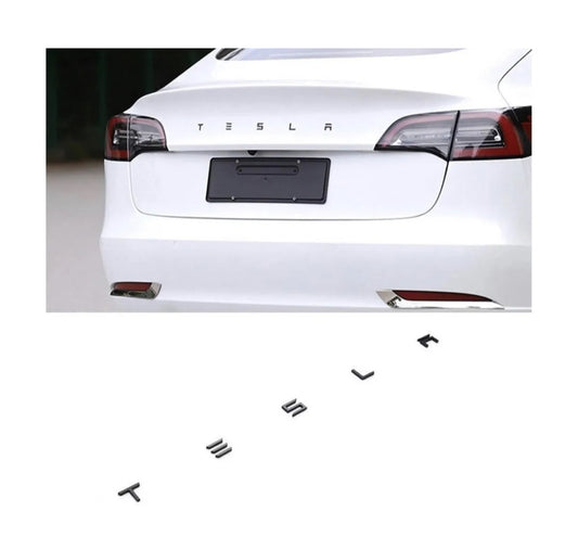 ABS TESLA Tailgate Decal Sticker Car Rear Trunk Lid Badge for Tesla Model 3 X S Y