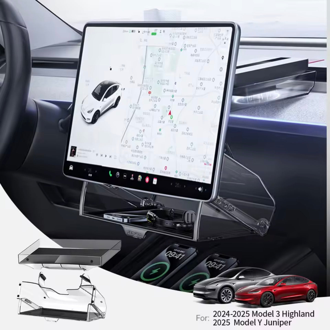 Screen-mounted storage box
New