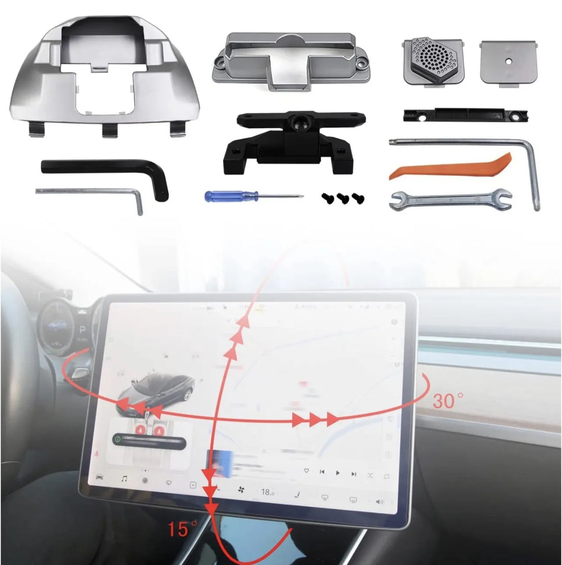 Rotary Screen for Tesla Y 2025